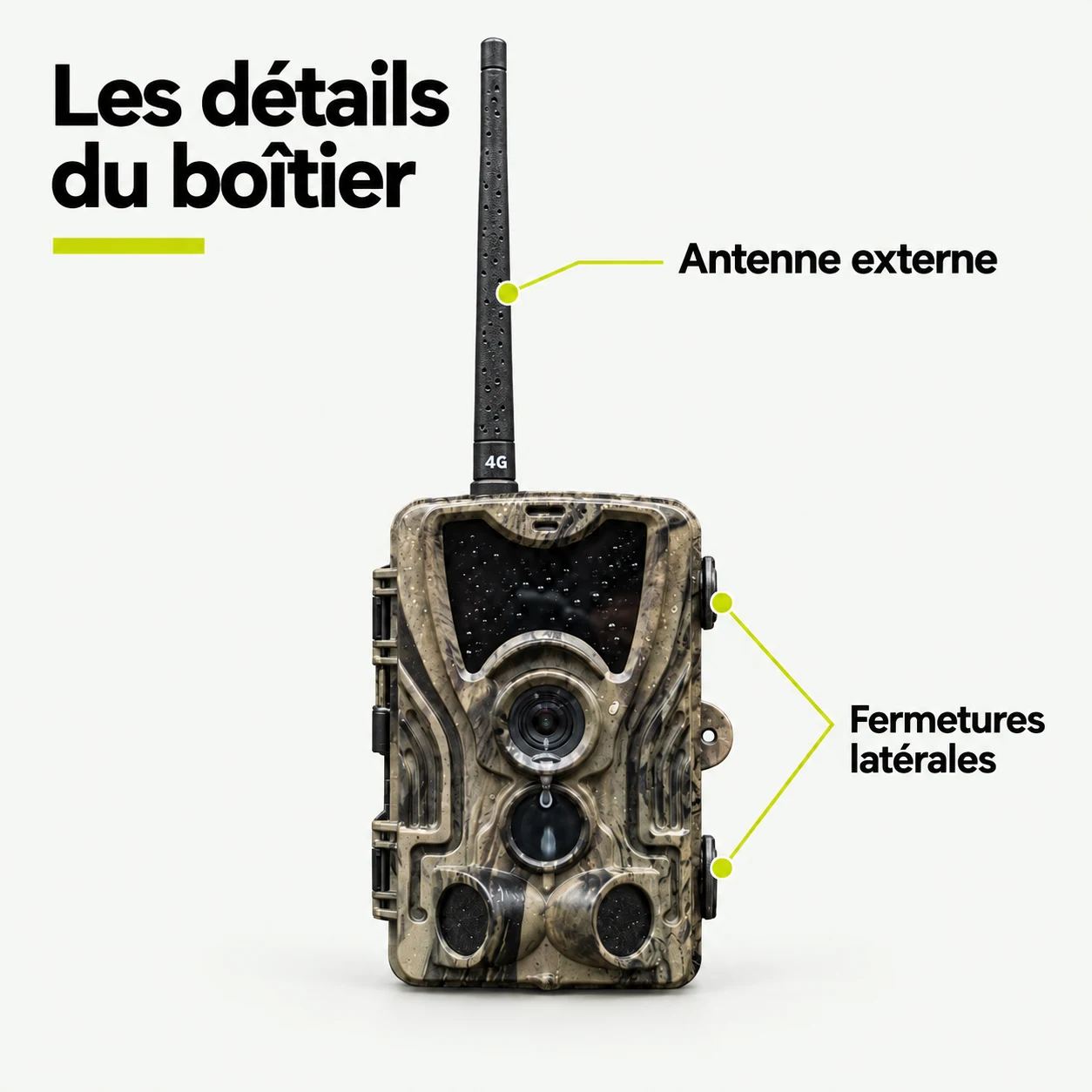 Caméra de chasse à écran ON-18, Le boîtier